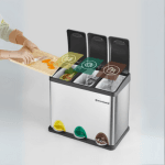 3-in-1 Stainless Steel Dustbin