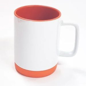 SUBLIMATION MUG - SILICON BASE - ORANGE