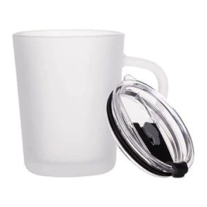 FROSTED SUBLIMATION MUG WITH LID