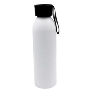 Aluminum Bottle With Black Cap - 347