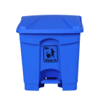 30L Blue Plastic Pedal Dustbin