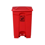 50L - Plastic Pedal Dustbin Red