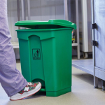 50L Plastic Pedal Dustbin-Green