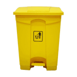 50L - Plastic Pedal Dustbin Yellow