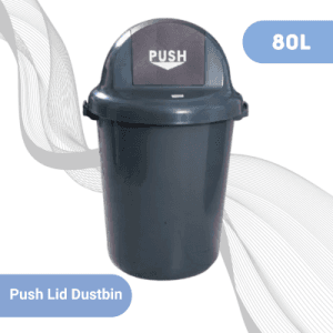 80L Push Lid Dustbin