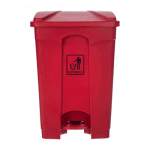 90- Red Plastic Dustbin