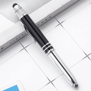 Multi Functional 3 in 1 Metal Stylus Pen