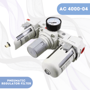 Pneumatic Air Filter Regulator Lubricator FRL 1/2″ AC4000-04