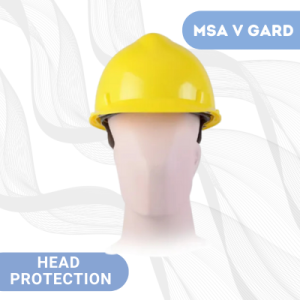 MSA V Gard Safety Helmet With Chin Strap