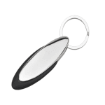 Leather and Metal Keychain