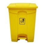 30L Yellow Plastic Pedal Dustbin