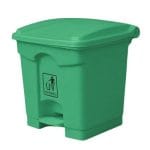 30L Green Plastic Pedal Dustbin