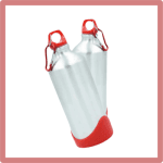 Silver Aluminum Sports Bottle