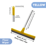 Yellow Floor Wiper with Aluminum Rod