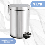 5L - Stainless Steel Pedal Dustbin