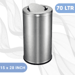 70L Stainless Steel Swing Dustbin