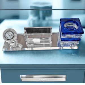 Crystal Pen Holder Desk