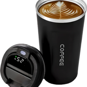 Black Coffee Mug With Temperature