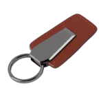 Brown Leather Keychain