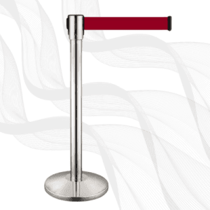 Crowd Control Retractable Queue Pole Barrier