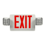 Exit Sign With Double Sided Beam Light