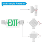 Exit Sign With Double Sided Beam Light