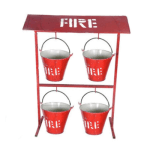 Fire Safety Bucket With MS Stand