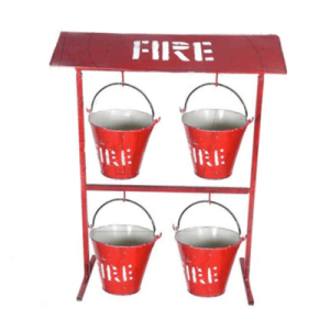 Fire Safety Bucket With MS Stand