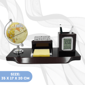 Executive Wooden Desk Organizer