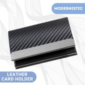 Modernistic Leather Card Holder
