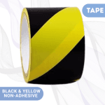 Black And Yellow Non Adhesive Tape