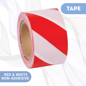 Red And White Non Adhesive Tape